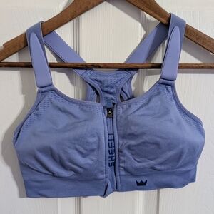 Shefit Womens Sports Bra Size Luxe Large Periwinkle Blue Purple Athletic Active